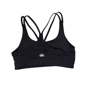 175 Alo Yoga Strappy Sports Bra Black Size XS